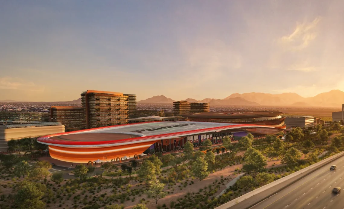 Arizona Coyotes Phoenix arena plan rendering...