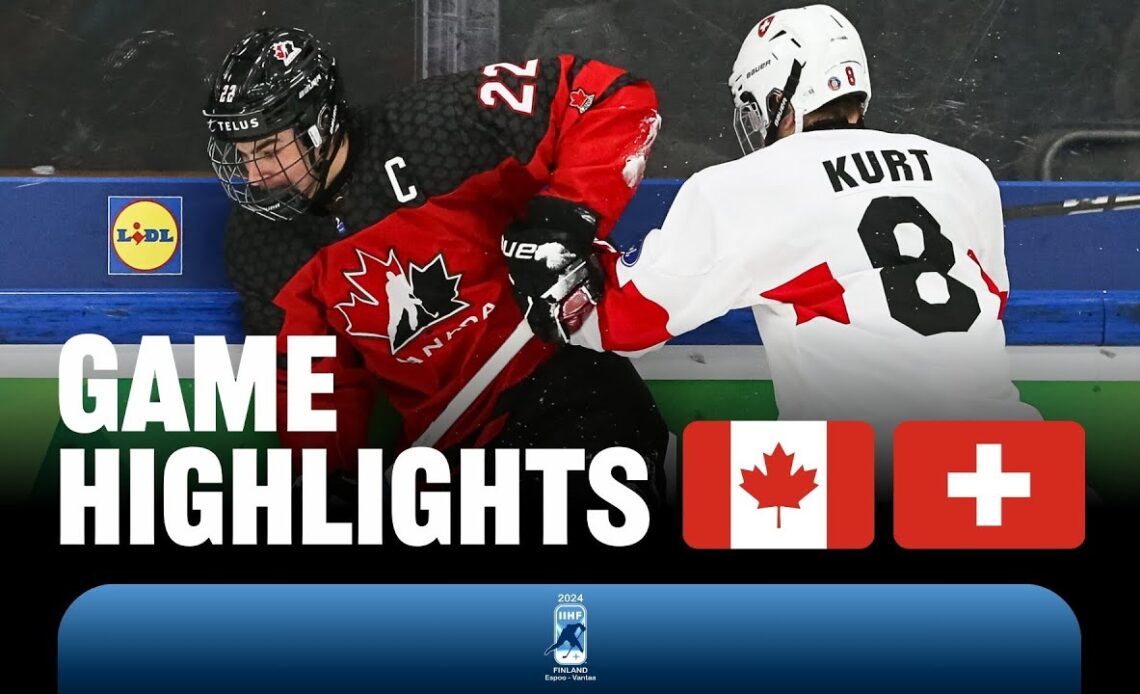 Highlights: Canada vs Switzerland | 2024 #U18MensWorlds