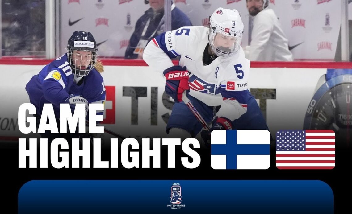 Highlights: Finland vs USA | 2024 #womensworlds