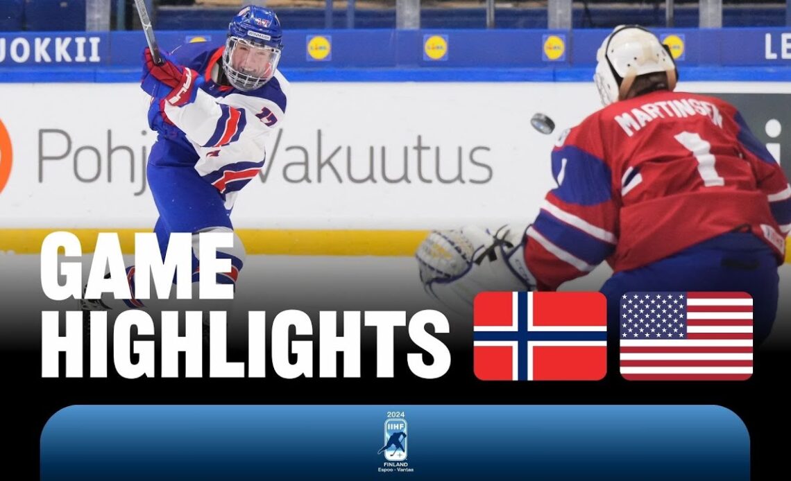 Highlights: Norway vs USA | 2024 #U18MensWorlds