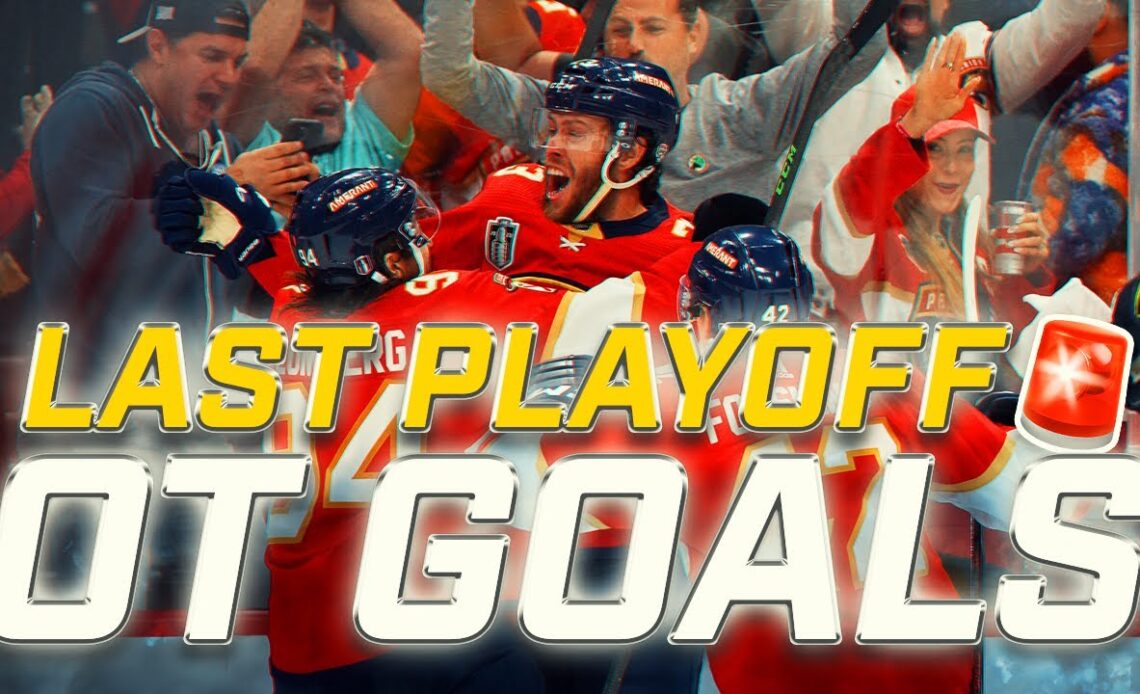 Last Playoff OT Winner from 2024 NHL Playoffs Teams