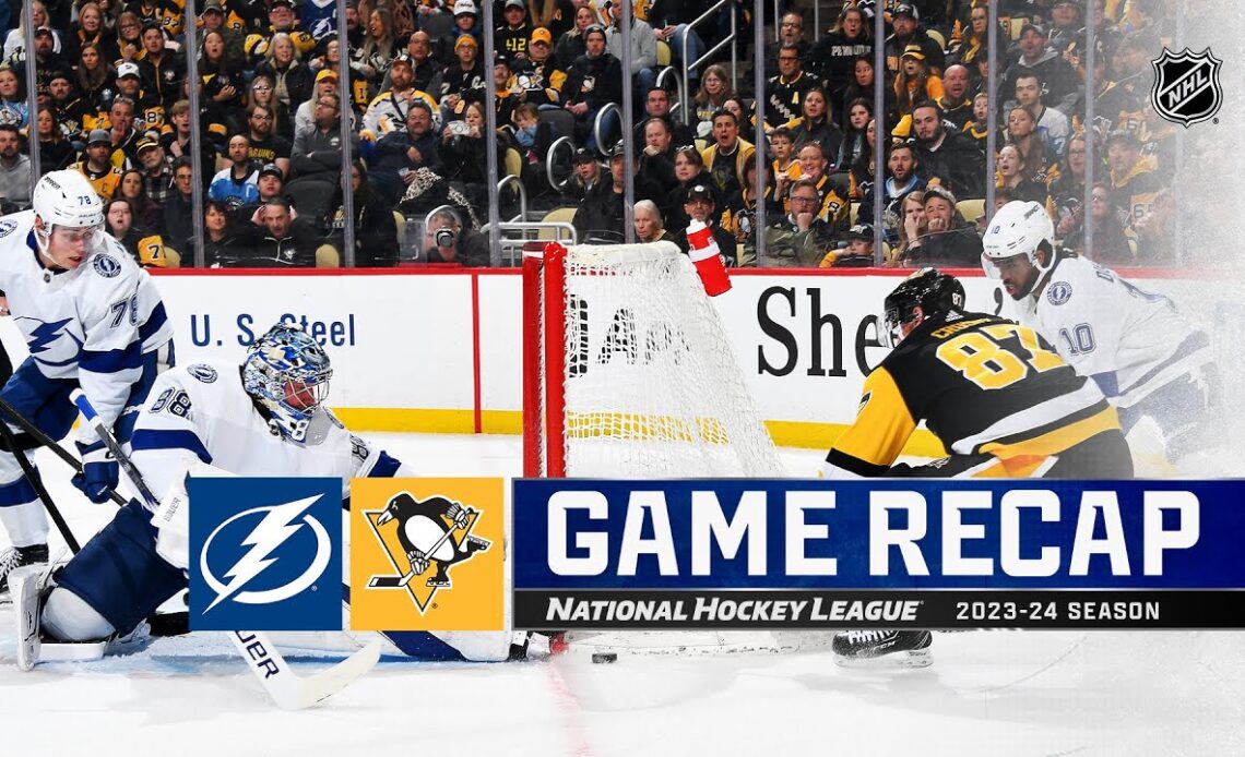 Lightning @ Penguins 4/6 | NHL Highlights 2024