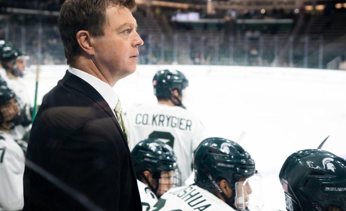 MSU hockey's Adam Nightingale named as a nominee for the Spencer Penrose Award for National Coach of the Year