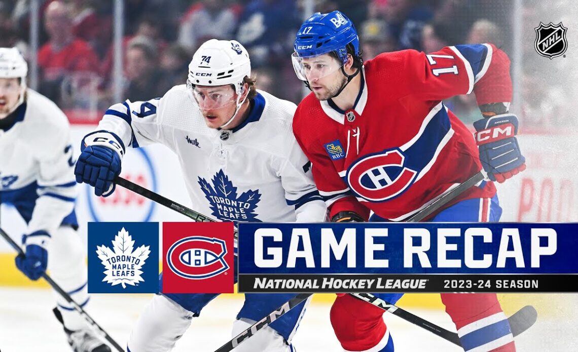 Maple Leafs @ Canadiens 4/6 | NHL Highlights 2024