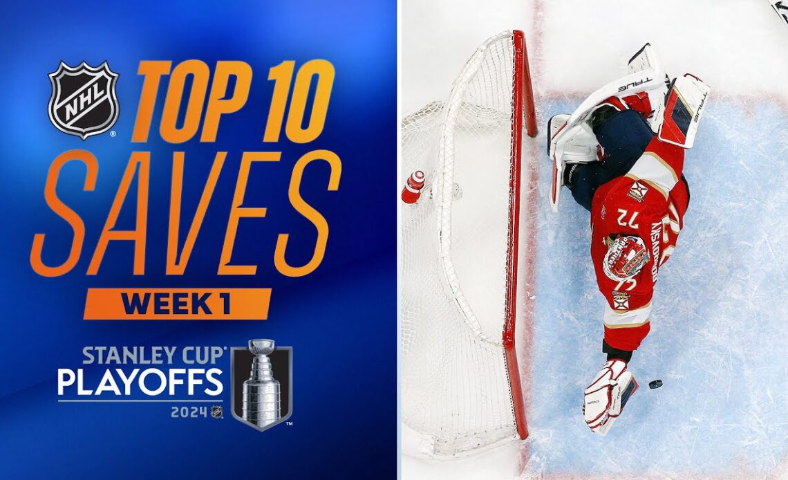 NHL Top 10 Saves from Week 1 of the 2024 Stanley Cup Playoffs