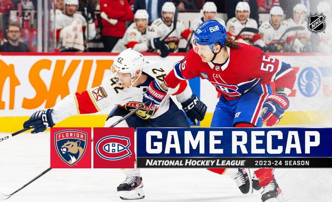 Panthers @ Canadiens 4/2 | NHL Highlights 2024