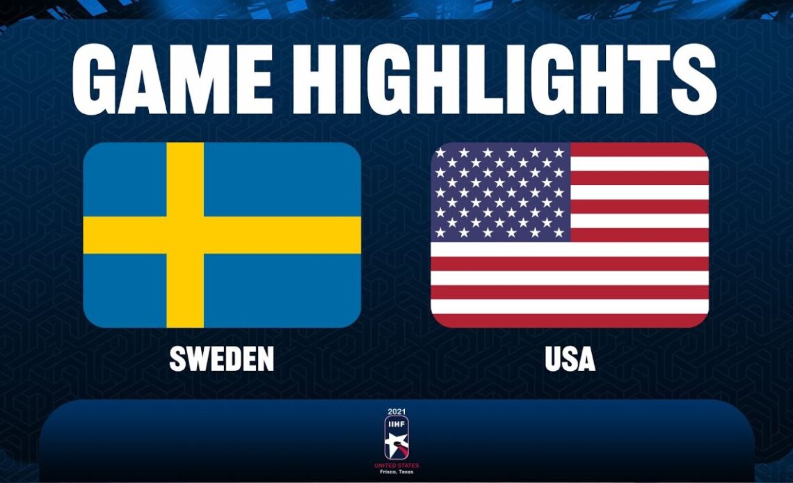 Sweden vs United States (QF) - 2021 IIHF Ice Hockey U18 World Championship