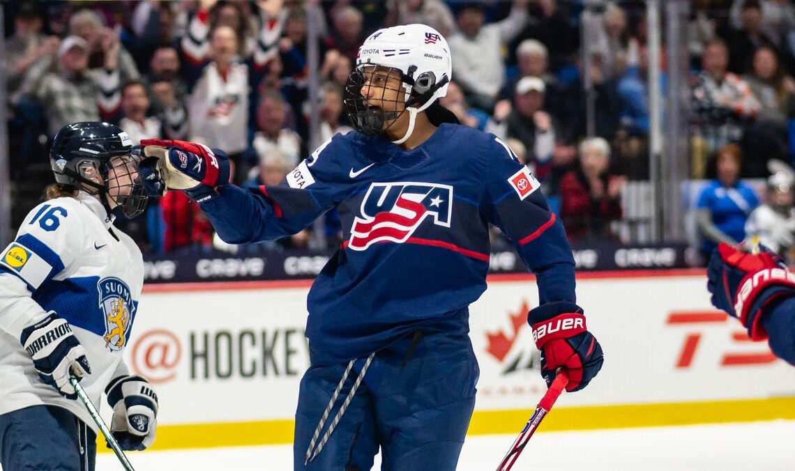 Wisconsin hockey's Laila Edwards stars at IIHF world championship