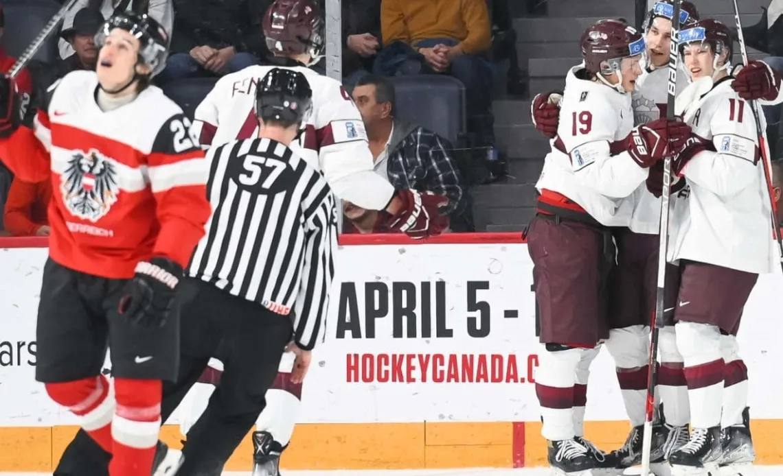 Austria vs Latvia (Rel.2) - 2023 IIHF World Junior Championship