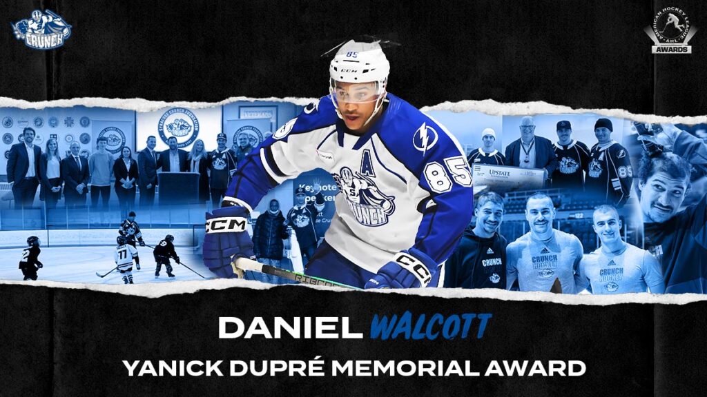 Crunch’s Walcott voted winner of Yanick Dupré Memorial Award | TheAHL.com