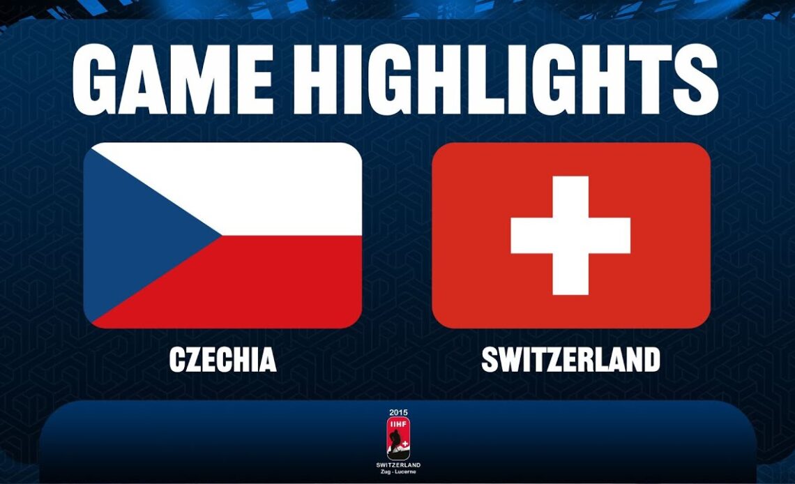 Czech Republic vs. Switzerland - 2015 IIHF Ice Hockey U18 World Championship