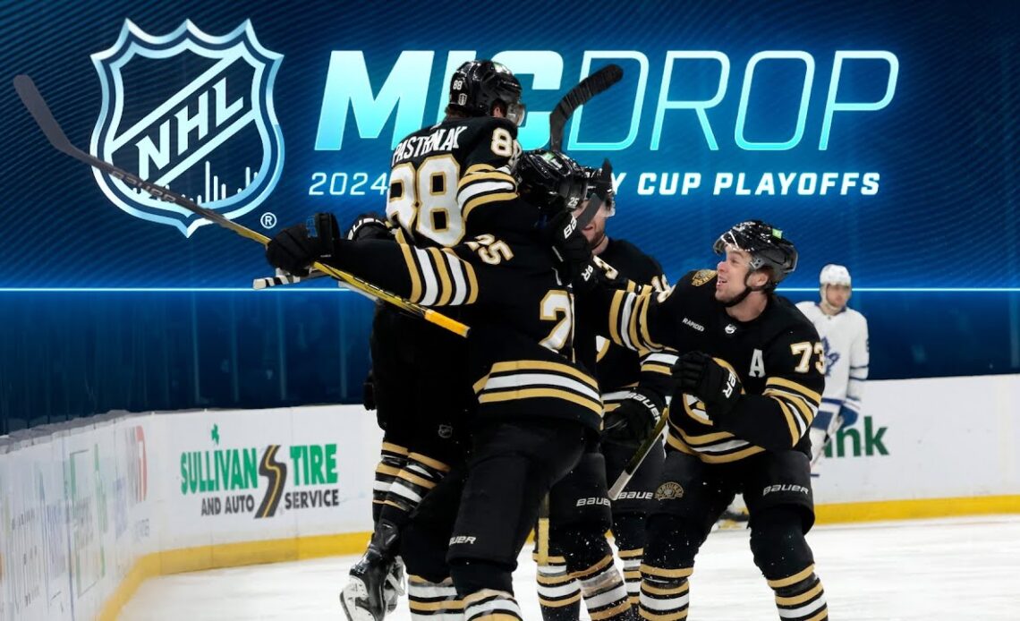 David Pastrnak's Epic Game 7 OT Winner | NHL Mic Drop | Bruins vs. Maple Leafs