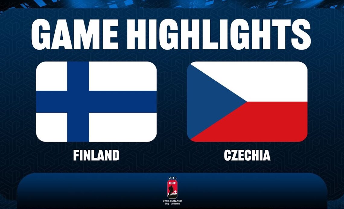 Finland vs. Czech Republic - 2015 IIHF Ice Hockey U18 World Championship