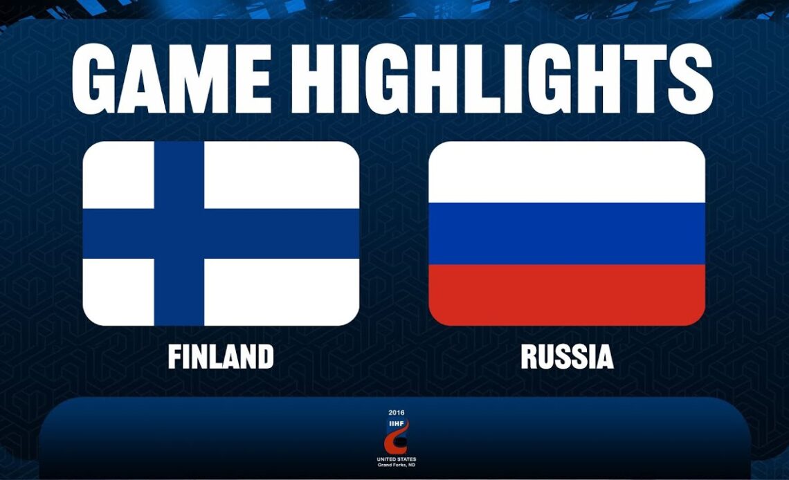 Finland vs. Russia (QF) - 2016 IIHF Ice Hockey U18 World Championship