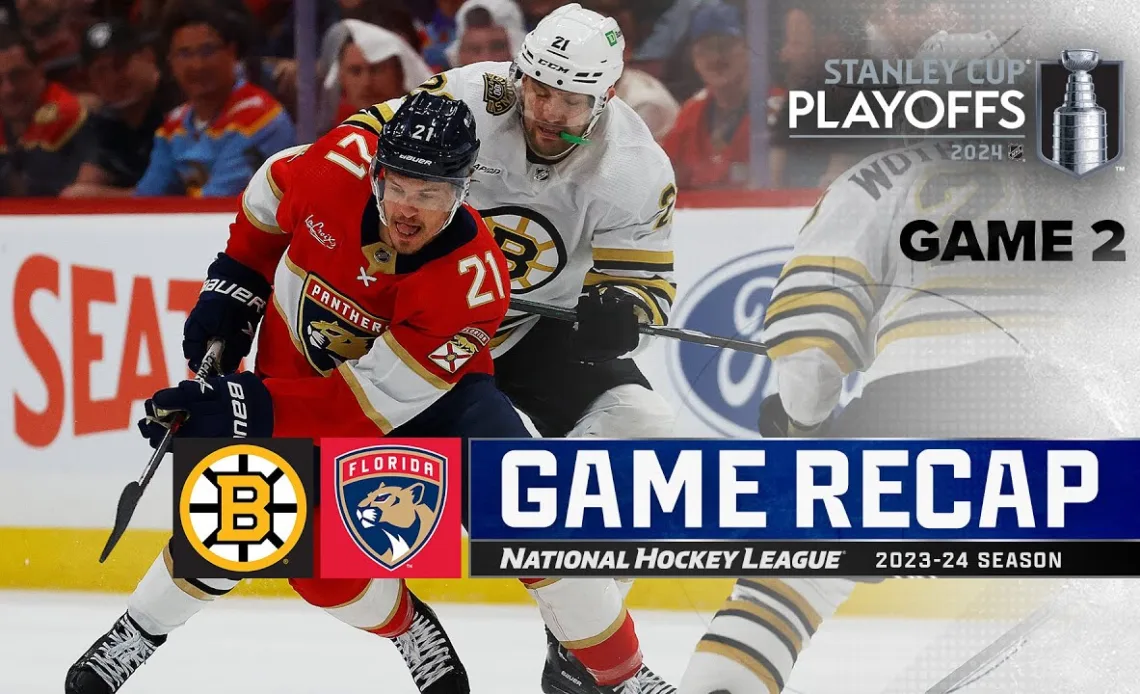 Gm 2: Bruins @ Panthers 5/8 | NHL Highlights | 2024 Stanley Cup Playoffs