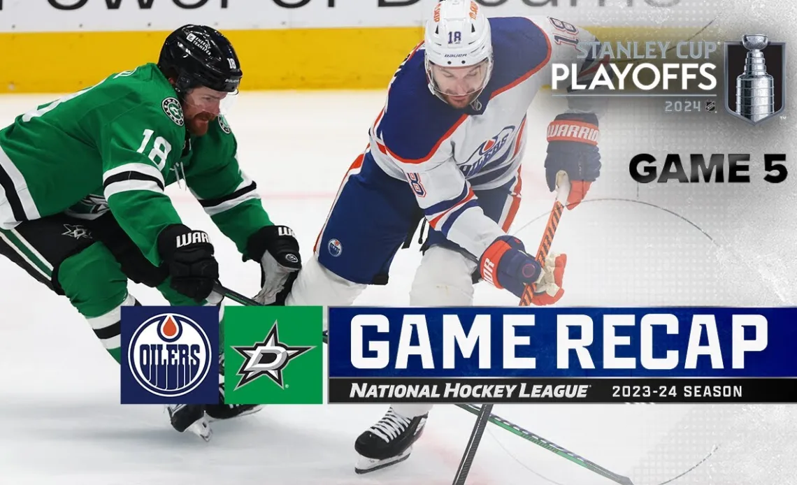 Gm 5: Oilers @ Stars 5/31 | NHL Highlights | 2024 Stanley Cup Playoffs