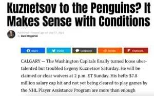 Penguins Blog: Stories I Didn't Publish