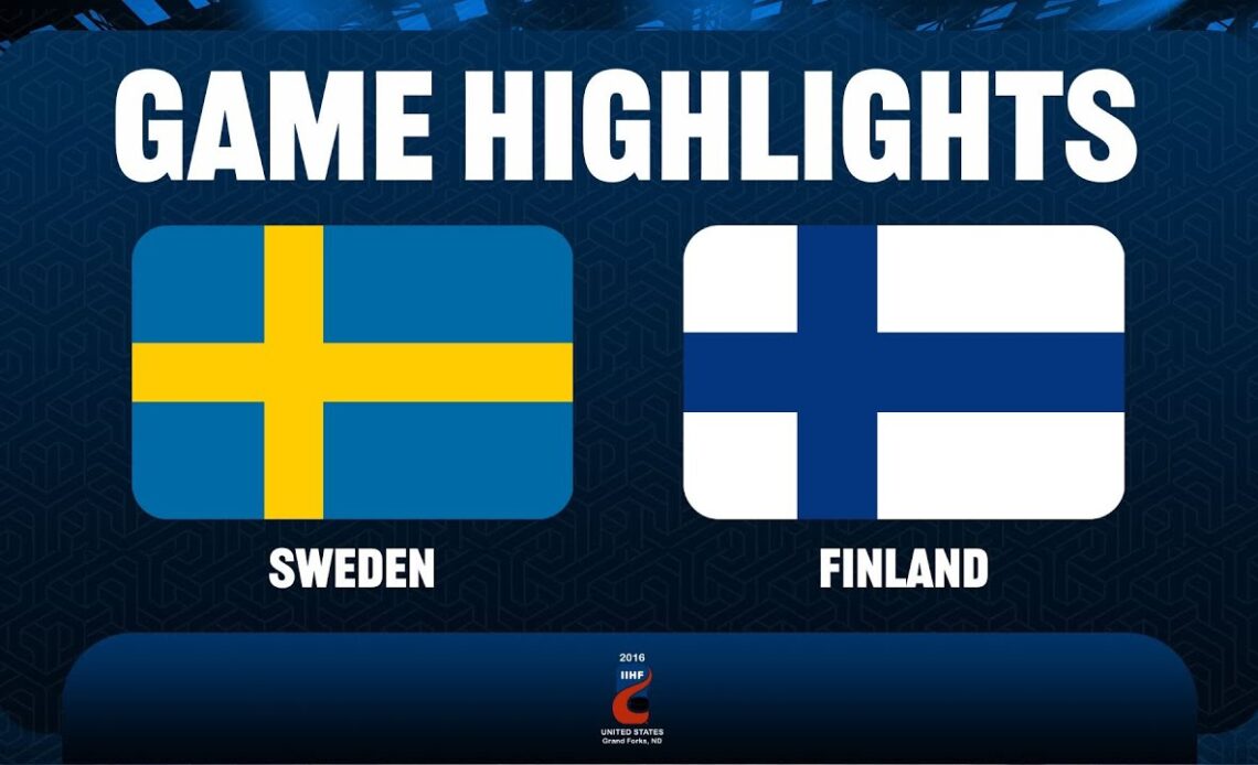 Sweden vs. Finland (gold) - 2016 IIHF Ice Hockey U18 World Championship