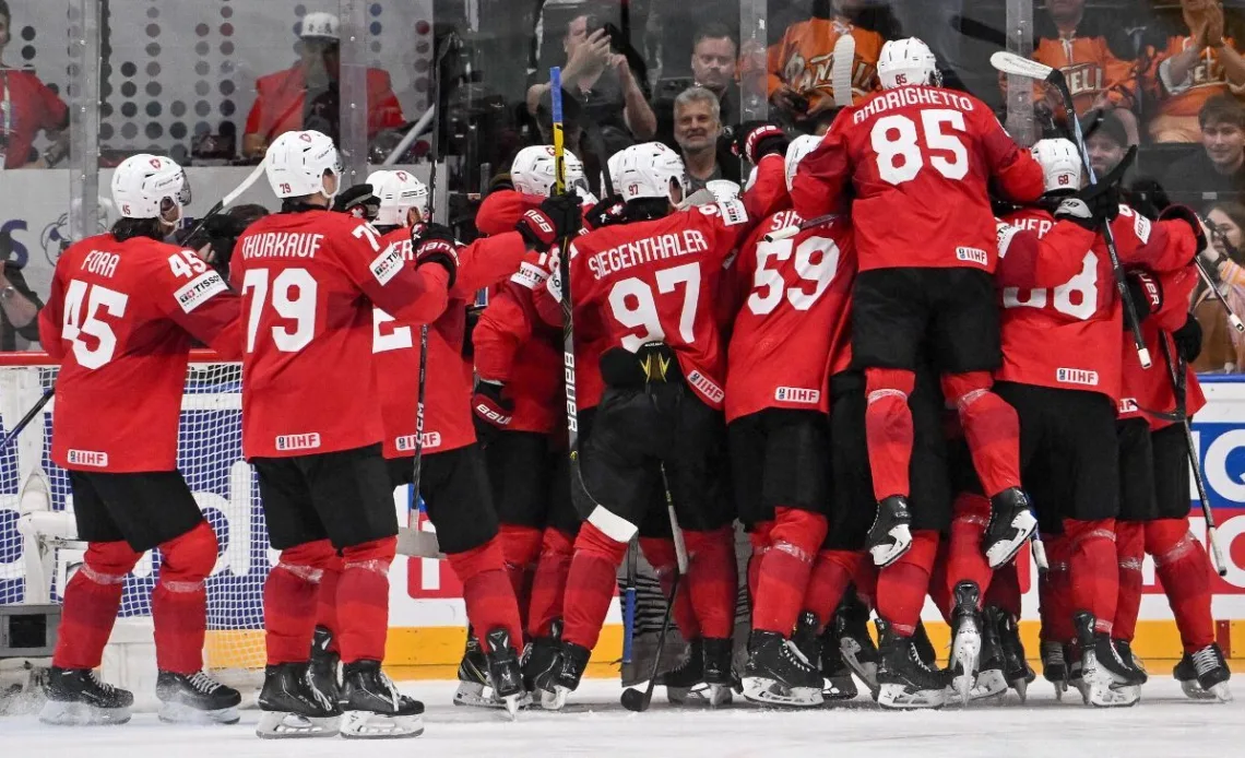 Switzerland stuns Canada in world championship semifinals