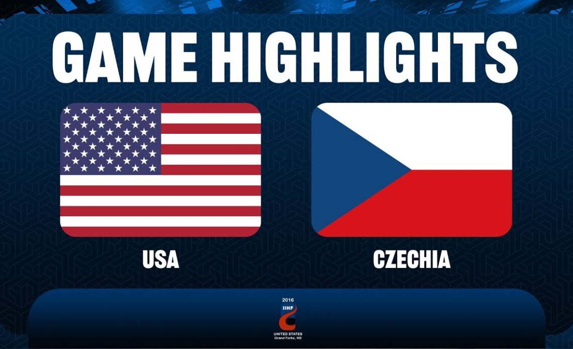 USA vs. Czech Republic (QF) - 2016 IIHF Ice Hockey U18 World Championship