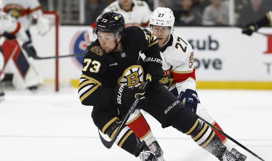 WATCH: Bruins' Charlie McAvoy drills Sam Reinhart with massive hit