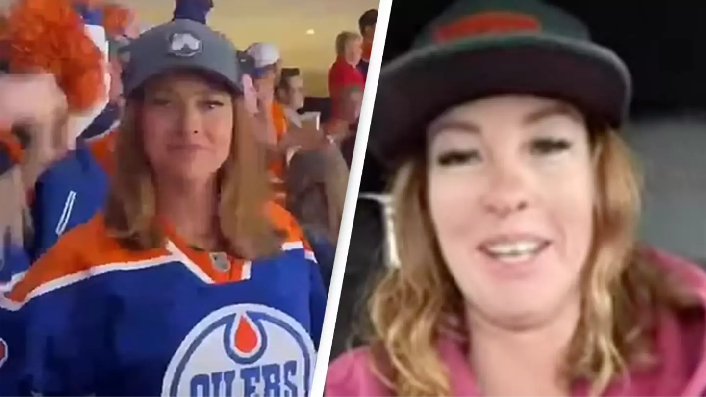 Hockey fan who received porn site offer after flashing boobs speaks out about incident