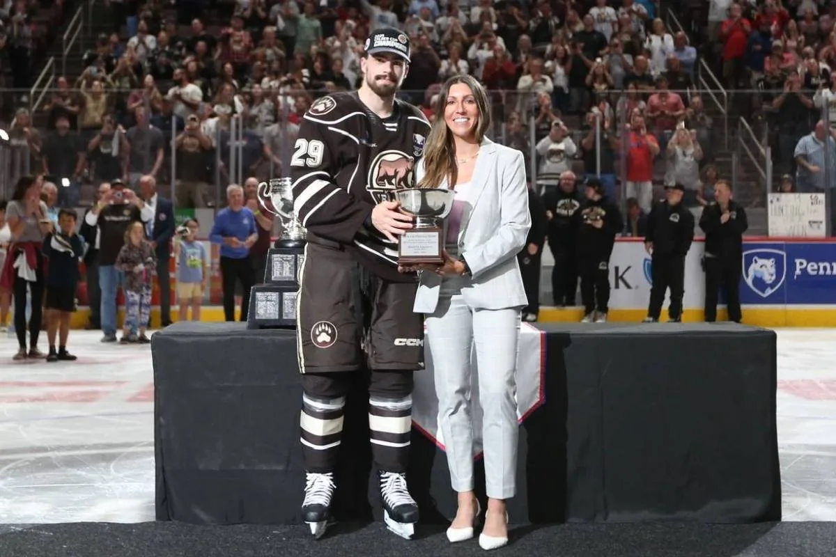 Hendrix Lapierre named MVP of Calder Cup Playoffs, receives Jack A. Butterfield Trophy