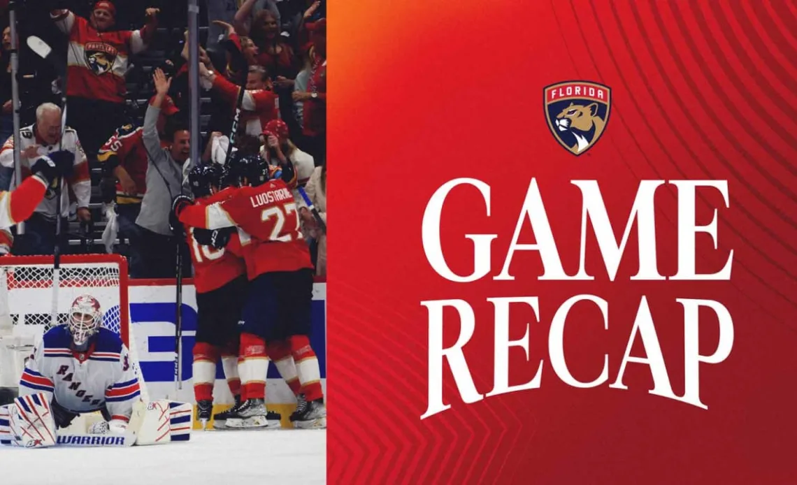 RECAP: Panthers 2, Rangers 1