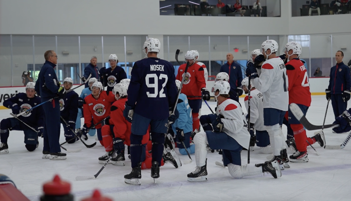 Panthers open first training camp in new facility with familiar drills, same goals