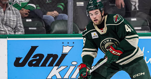 IOWA WILD RECALLS DEFENSEMAN KYLE MASTERS FROM HEARTLANDERS