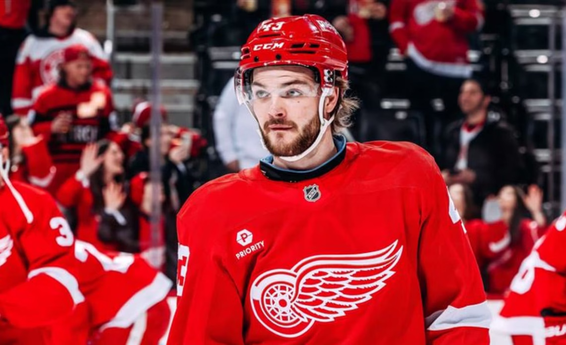 ‘I was called up for a reason’: Mazur discusses emotions of NHL debut with Red Wings, offseason training