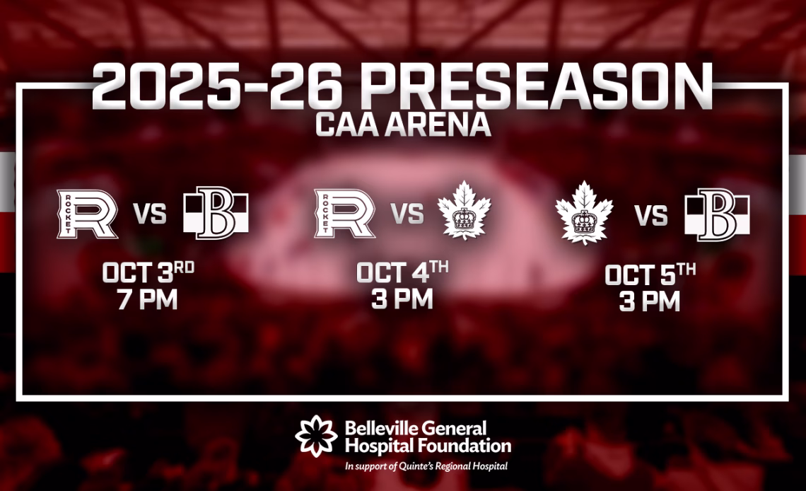 Belleville Sens 2025-26 preseason games to benefit Belleville General Hospital Foundation – Belleville Sens